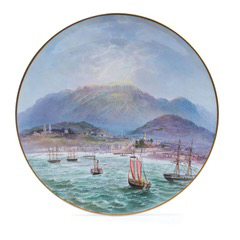 The first sale by new Melbourne auction house Gibson’s Auctioneers & Valuers of the collection of the late Dr Robert Wilson will include a rare late 19th century hand painted Minton cabinet plate featuring a scene from Tasmania’s capital, Hobart.