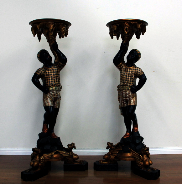 Being a deceased estate, the executor has instructed Aingers that all the items must be sold said Managing Director John Ainger, including this outstanding pair of 19th century Venetian Nubian figured torcheres (above), originally purchased from a leading High Street Armadale dealer for $24,000.